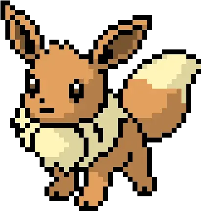  Pixel Art Pokemon Eevee Transparent Png Pokemon Pixel Art Eevee Eevee Png