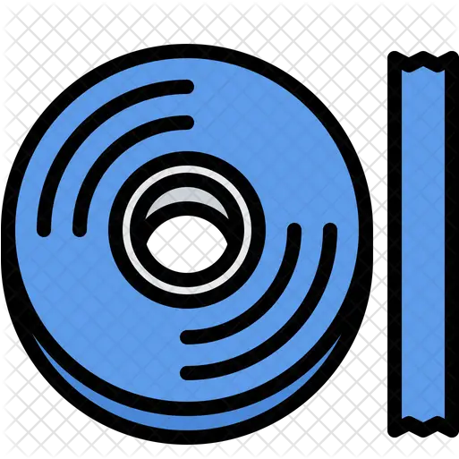  Blue Tape Icon Circle Png Piece Of Tape Png