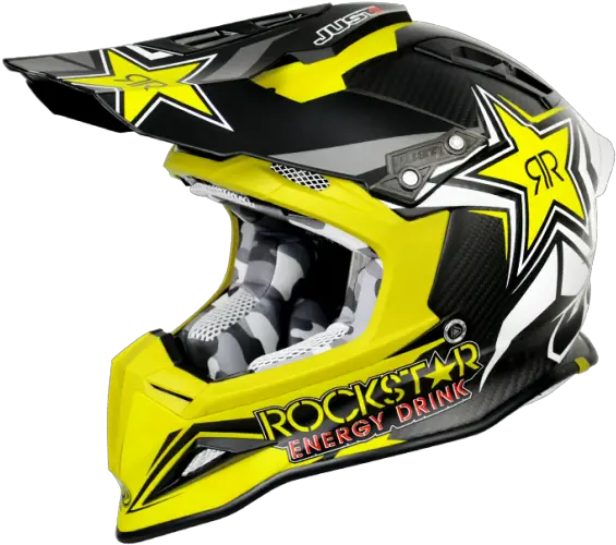  Download Energy Drink Dirt Bike Helmet Full Size Png Just1 J12 Rockstar Bike Helmet Png