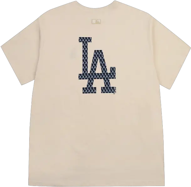  Monogram Big Logo Short Sleeve T Shirt La Dodgers Short Sleeve Png Dodgers Logo Image