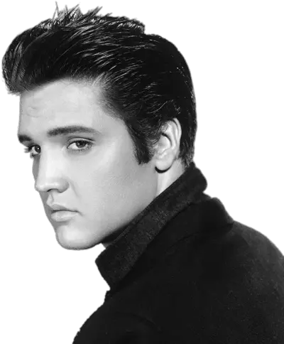  Elvis Presley Side View Black And White Portrait Elvis Presley Png Elvis Png