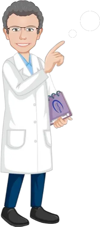  Speech Bubble Freethink Technologies Cute Scientist Girl Cartoon Png Think Bubble Png