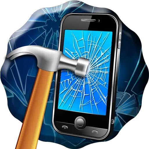  Prank Screen Crack Smartphone Png Screen Crack Png