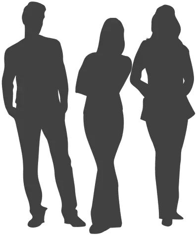  Silhouette Transparent Png Transparent 3 People Silhouette Group Silhouette Png