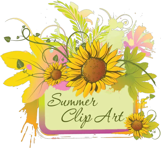  Summer Clip Art Of June July And August Graphics Clip Art Daisy Border Png Summer Clipart Png