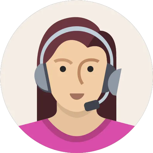  Headset Mic Support User Woman Icon Avatar Female Icon Png Women Face Png