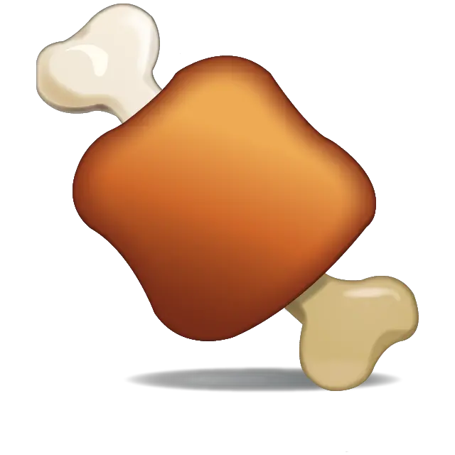  Meat Meat On Bone Emoji Png Bone Png