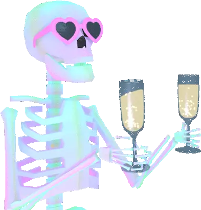  Lush Talk About It Skeleton Drinking Glass Gif Png Skeleton Gif Transparent