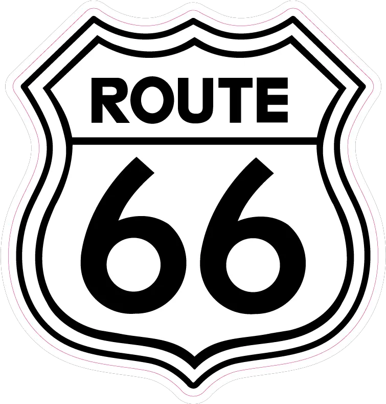  Route 66 Usa Sticker Route 66 Png Route 66 Logo