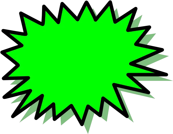  Green Explosion Blank Pow Png Clip Arts Pow Png Explosion Clipart Png