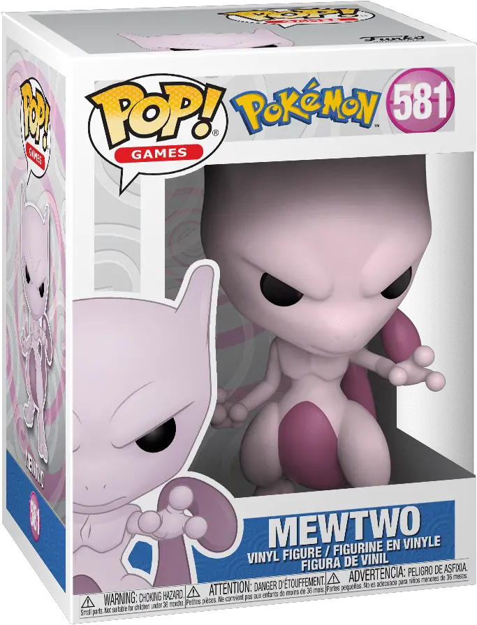  Pokemon Mewtwo Pop Vinyl Figure Funko Pop Pokemon Mewtwo Png Mewtwo Png