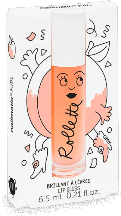  Peach Rollette Lip Gloss Nailmatic Lip Gloss Peach Png Lip Gloss Png