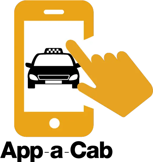  App A Cab Book A Ride Icon Full Size Png Download Seekpng Black And Yellow Taxi Logo Taxi Icon Png