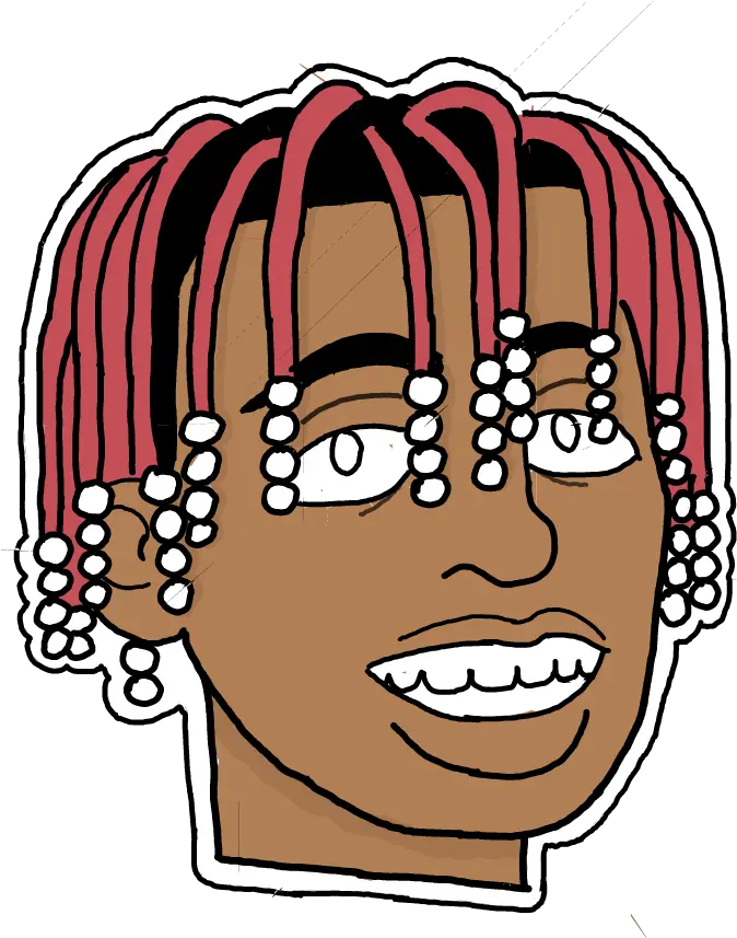  Lilyachty Sticker Hair Design Png Lil Yachty Hair Png