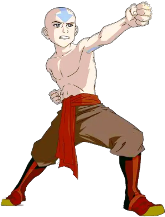  Aang Doing Practise Avatar Aang Png Avatar The Last Airbender Png