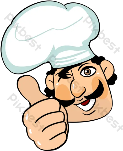  Cartoon Cute Thumb Up Chef Element Png Images Psd Free Chef Png Chef Icon Free