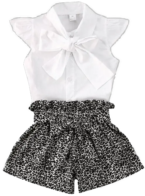  Krissy Leopard Print Clothing Set Petite Bello Blouse Png Leopard Print Png