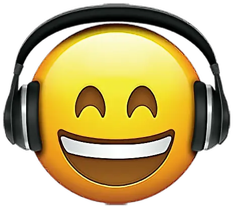  Music Emoji Png Emoji Emojis Emojisticker Headphones Music Emoji With Headphones Headphone Transparent Background