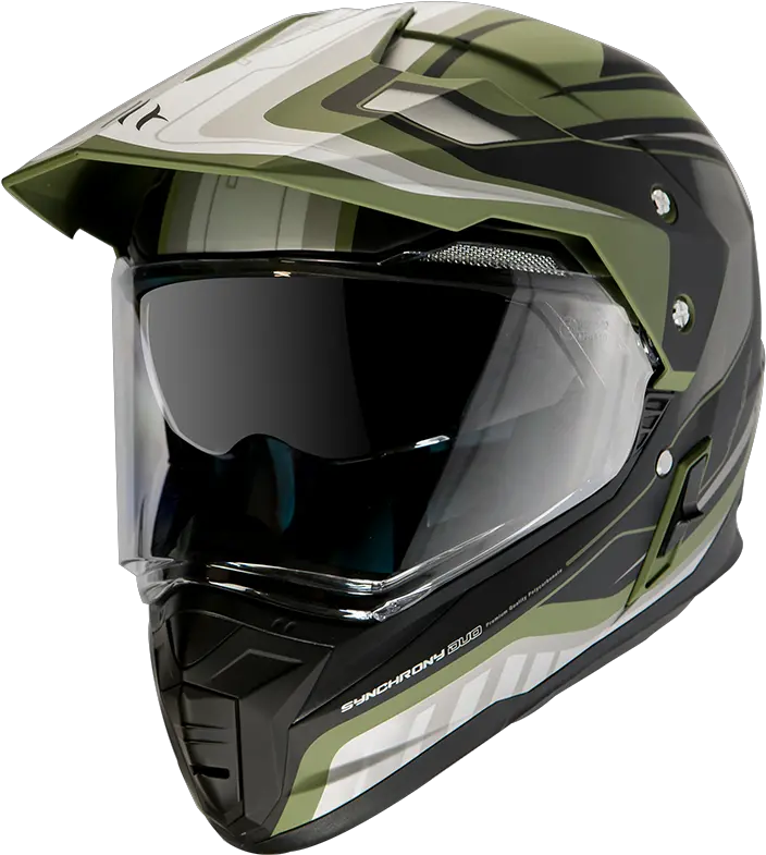  Mt Helmets Synchrony Duo Sport Tourer Matte Green Militaryblack Png Military Helmet