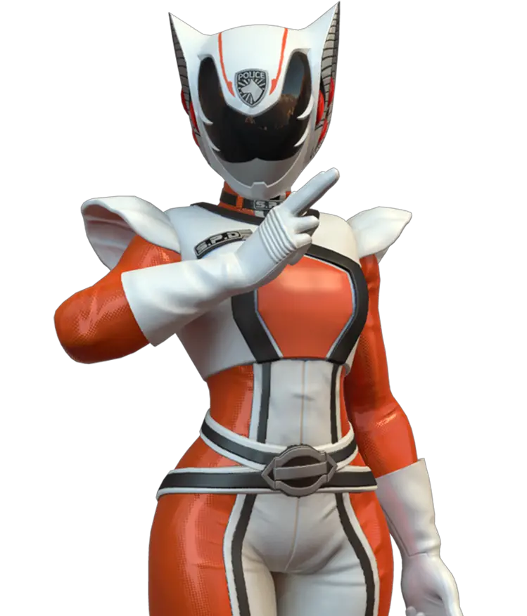  Battle For The Power Rangers Spd Kat Ranger Png Power Ranger Png