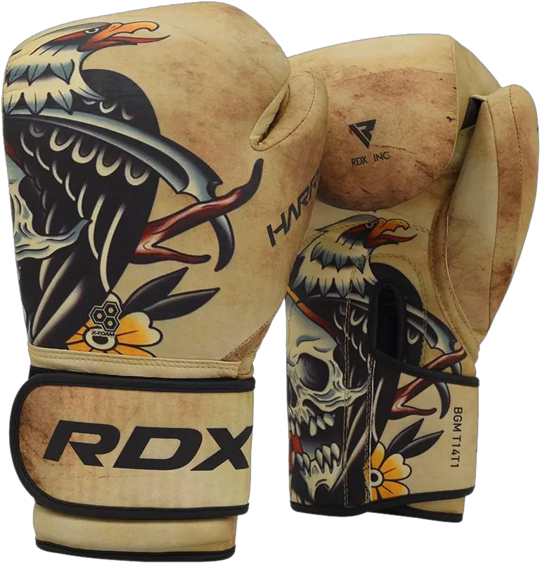  Rdx T14 Harrier Training Boxing Gloves Brown Tattoo Rdx Boxing Gloves Png Tattoo Sleeve Png