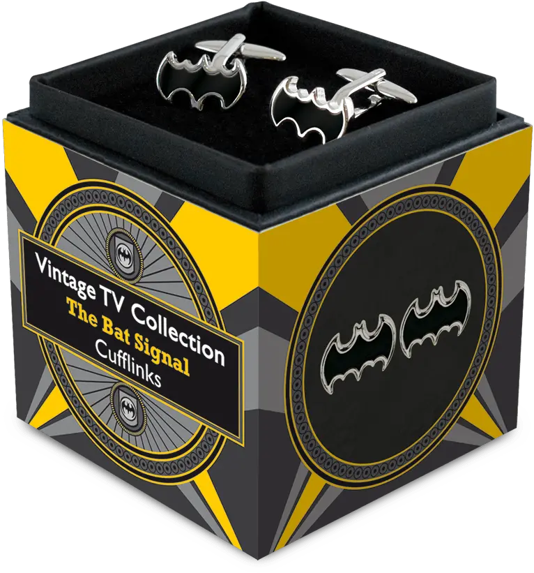  Retro Cufflinks Vintage Tv The Bat Signal Streaming Television Png Bat Signal Png