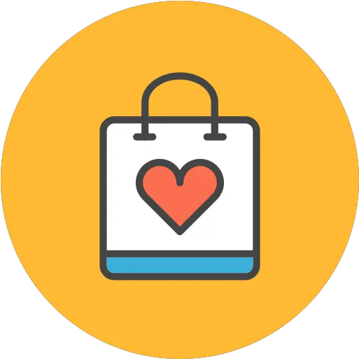  Heart Bag Shopping Free Icon Of Flat Line Ecommerce Beauty Shopping Icon Png Line Icon Heart