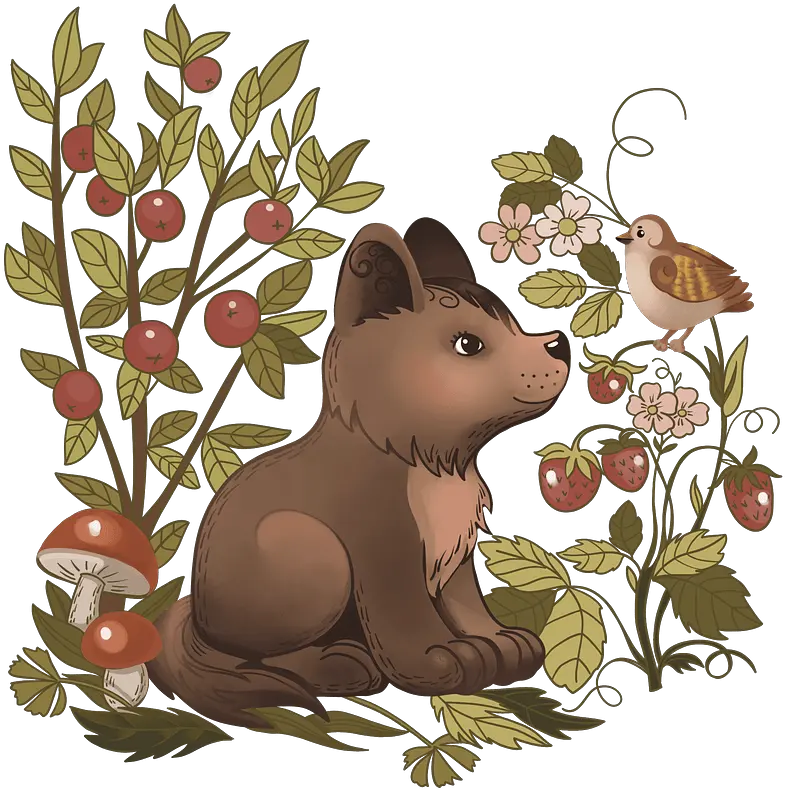  Puppy In The Forest Clipart Free Download Creazilla Wald Clipart Free Hohe Auflösung Png Forest Clipart Png