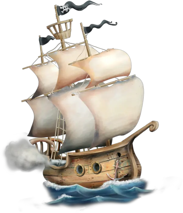  Cartoon Hand Pirate Ship Png Pirate Ship Png