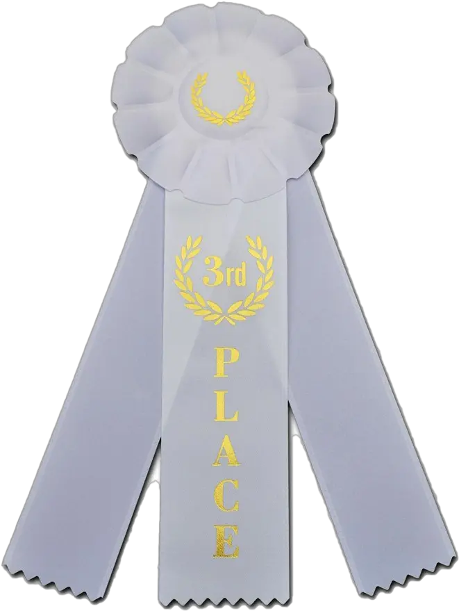  Third Place Ribbon Transparent Png All Third Place Fair Ribbon Sash Png