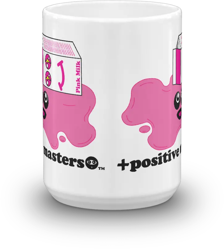  Spilled Pink Milk Logo Mugs U2013 Positive Masters Coffee Cup Png Milk Logo