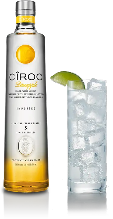  Ciroc Pineapple Pineapple Vodka Png Pina Colada Png