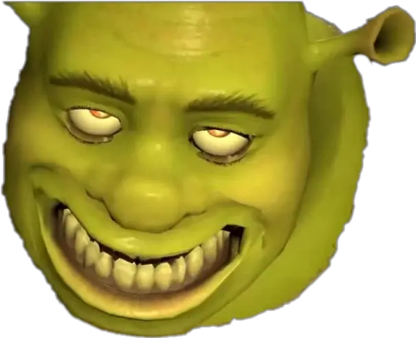  Shrek Sticker By Marsh Shrek Meme Face Png Shrek Face Transparent