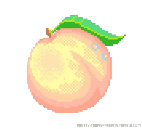  Download Peach Png Tumblr Vector Transparent Aesthetic Soft Pixel Art Peach Png