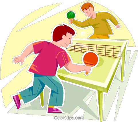  Boys Playing Ping Pong Royalty Free Vector Clip Art Ping Pong Clip Art Png Ping Pong Png