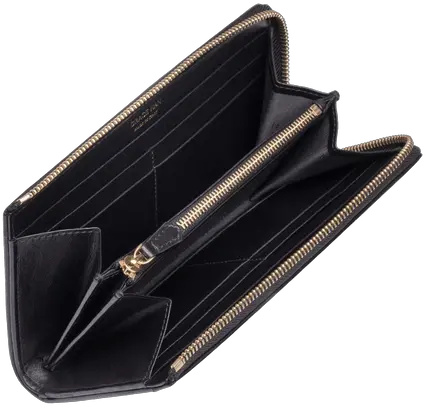  Ballet Twirl Long Zip Wallet Black Png Gucci Icon