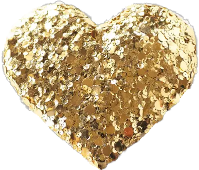  Gold Glitter Heart Png Transparent Heartpng Manualidades Con Brillos Glitter Png