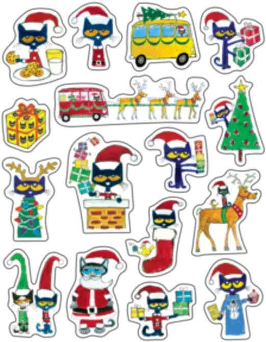  Of Pete The Cat Groovy Shoes Stickers Christmas Stickers Png Pete The Cat Png