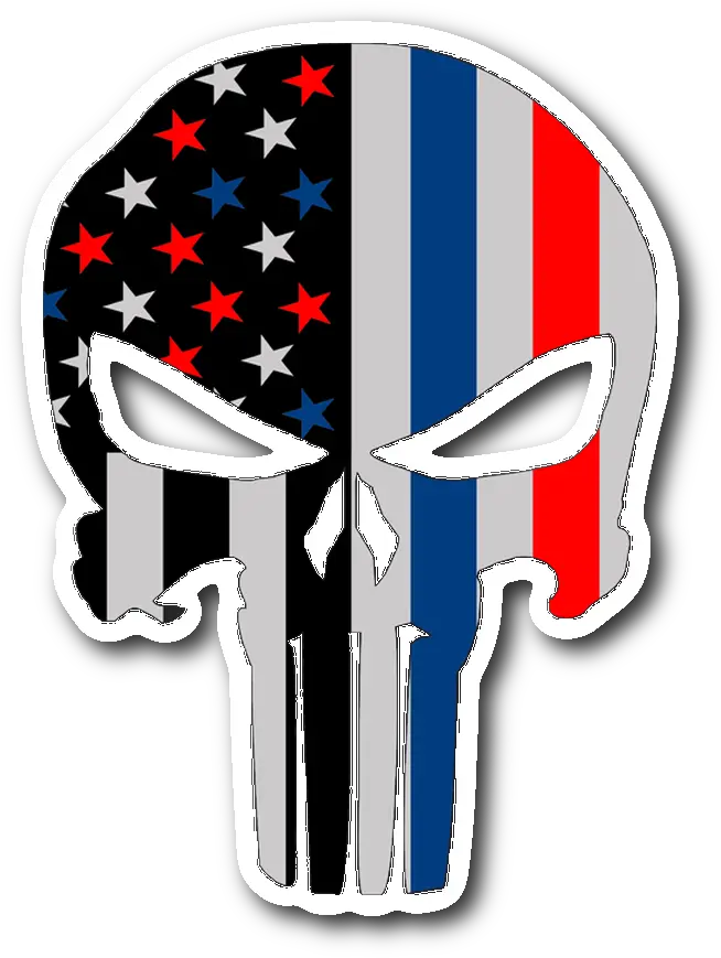  Download Thin Blue Line Png Image With Punisher Skull Blue Line Thin Blue Line Png