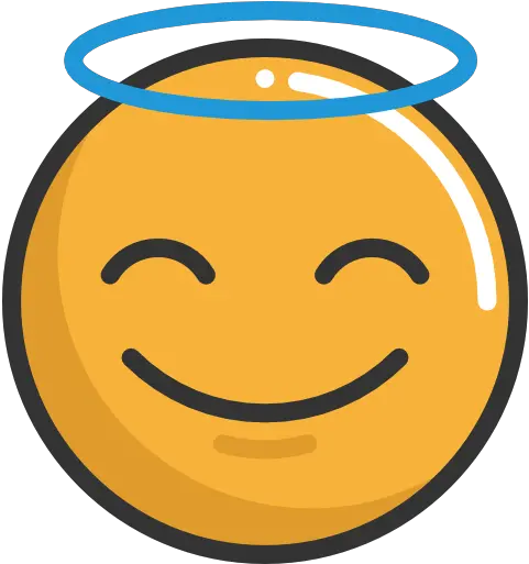  Angel Emoticons Emoji Feelings Smileys Icon Icon Angel Png Smile Icon Png