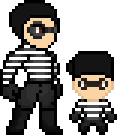  Download Robber Sprite Pixel Art Superheroes Flash Png Black Flash Pixel Art Robber Png