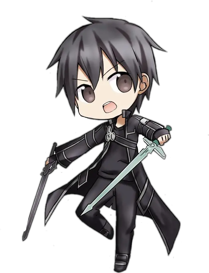  Kirito Sao Sticker By Zachp Sword Art Online Kirito Chibi Png Kirito Png