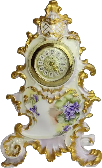  French Antique Limoges Porcelain Clock Wall Clock Png Clock Hand Png