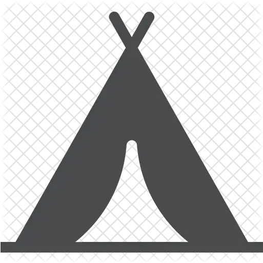  Teepee Tent Icon Of Glyph Style Campsite Symbol Png Teepee Png