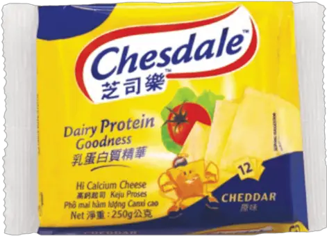  Chesdale Cheese Slices Fonterra Cheese Png Cheese Slice Png