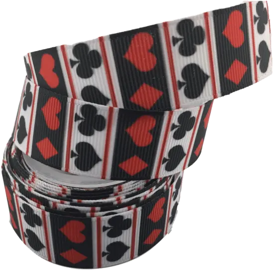  Poker Grosgrain Ribbon 78 White Ribbon Gambling Ribbon Solid Png Transparent Ribbons