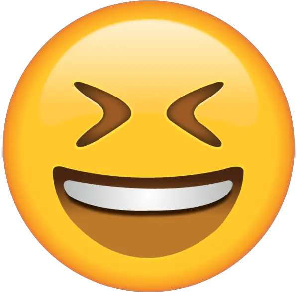  Smiling Face With Tightly Closed Eyes Emojis Smiling Png Laughing Face Png