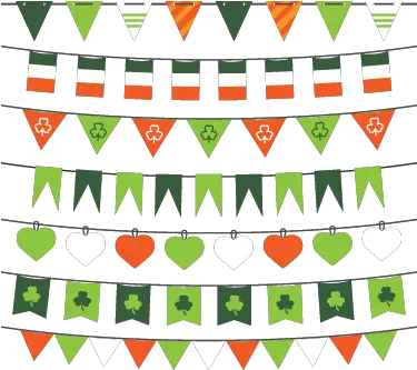  Halloween Bunting Stickers Saint Day Bunting Png Banderines Png