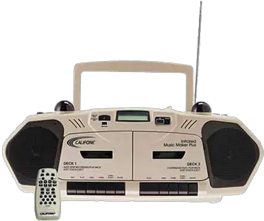  Download 2395ir Infrared Dual Cassette Cd Player Boom Box Sega Mega Drive Png Boom Box Png