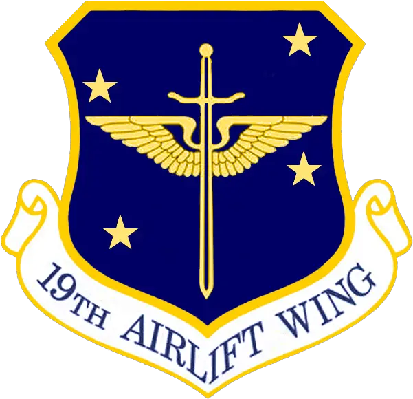  Fileusaf 19th Airlift Wingpng Wikimedia Commons Air Force Sustainment Center Wing Png